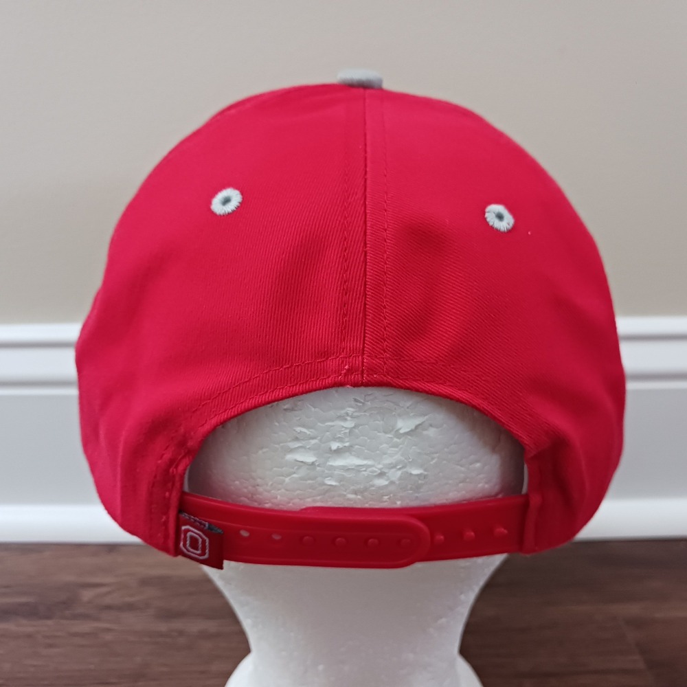 Ohio State Buckeyes Snapback Hat Red Twins Enterprise Lids OSU Mens Baseball Cap - Picture 2 of 8